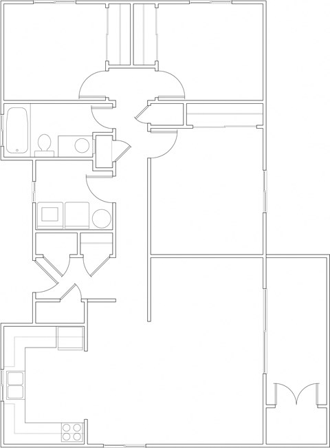 Springhill Gardens 3 Bed 1 Bath 1001sf